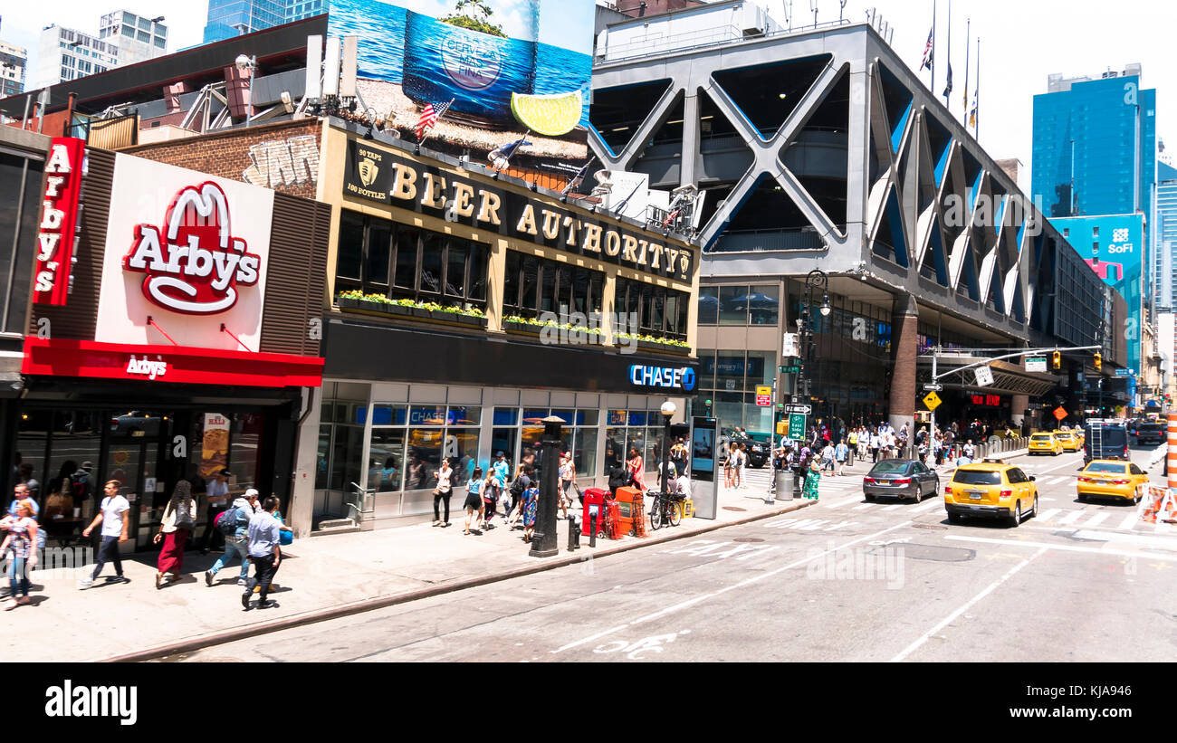 Scène de la vie urbaine à New York Banque D'Images