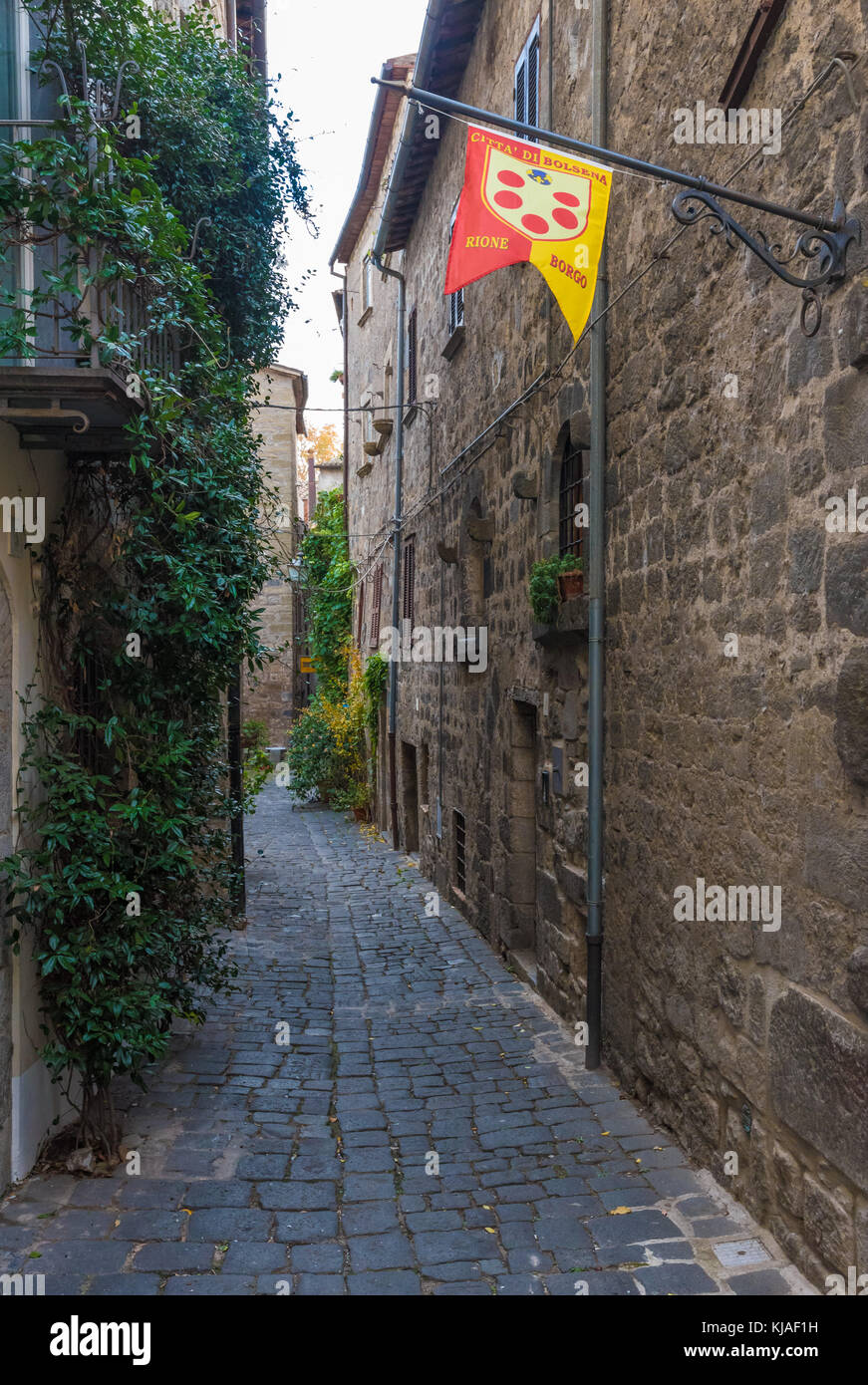 Rieti (Italie) - la ville médiévale avec un château sur le lac de Bolsena, Latium, Italie centrale Banque D'Images