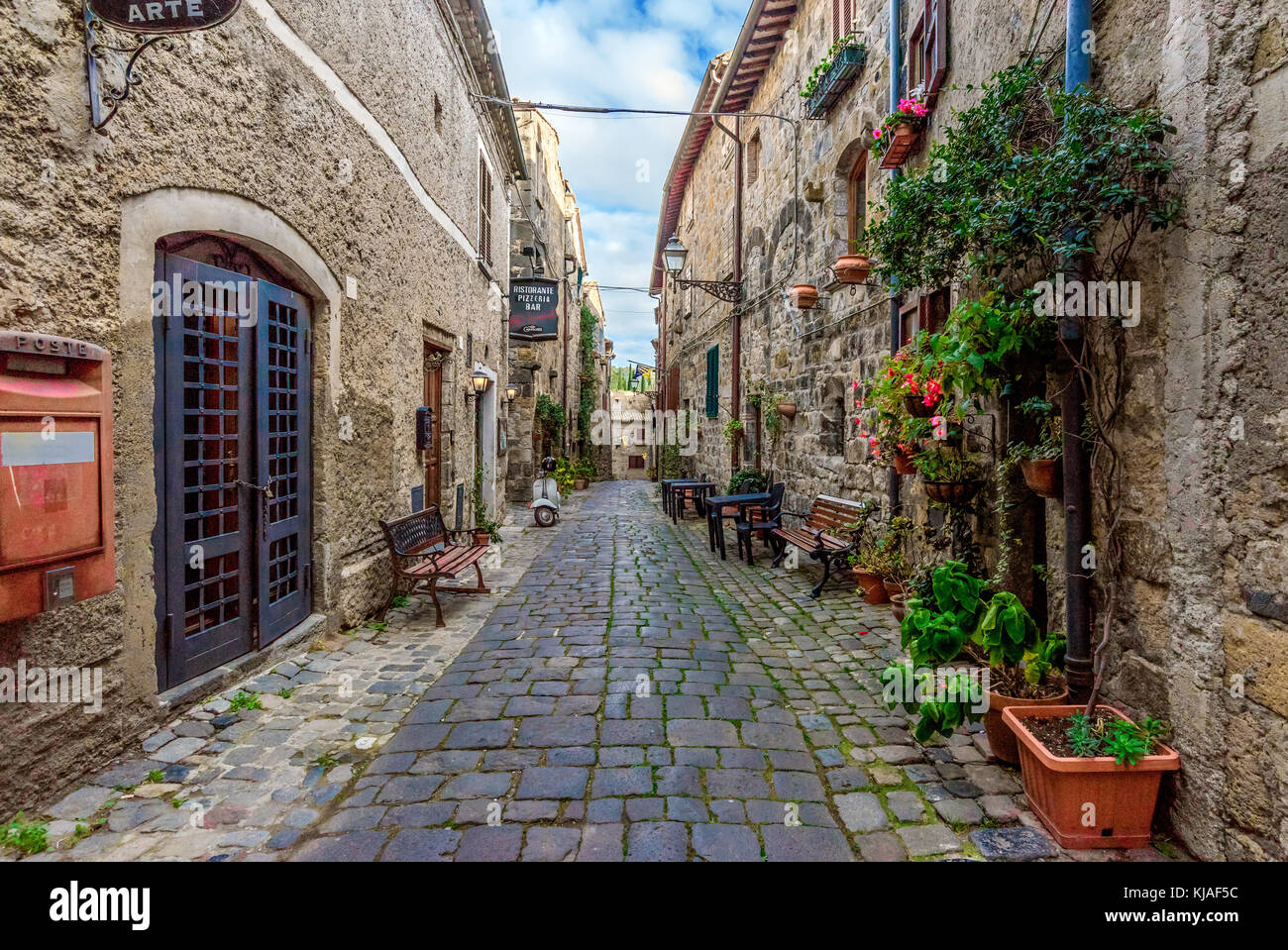 Bolsena (Italie) - la ville médiévale avec château sur le lac de Bolsena, région du Latium, Italie centrale Banque D'Images