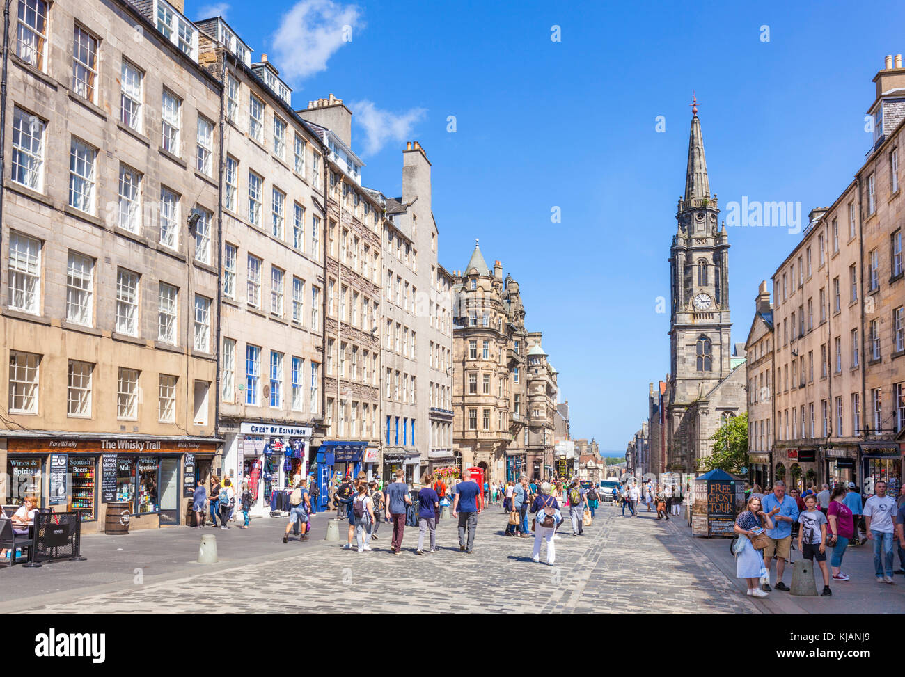 Edimbourg ecosse edimbourg Tron Kirk sur la rue principale de la vieille ville d'Édimbourg le Royal Mile edinburgh royal mile Scotland UK GB EU Europe Banque D'Images