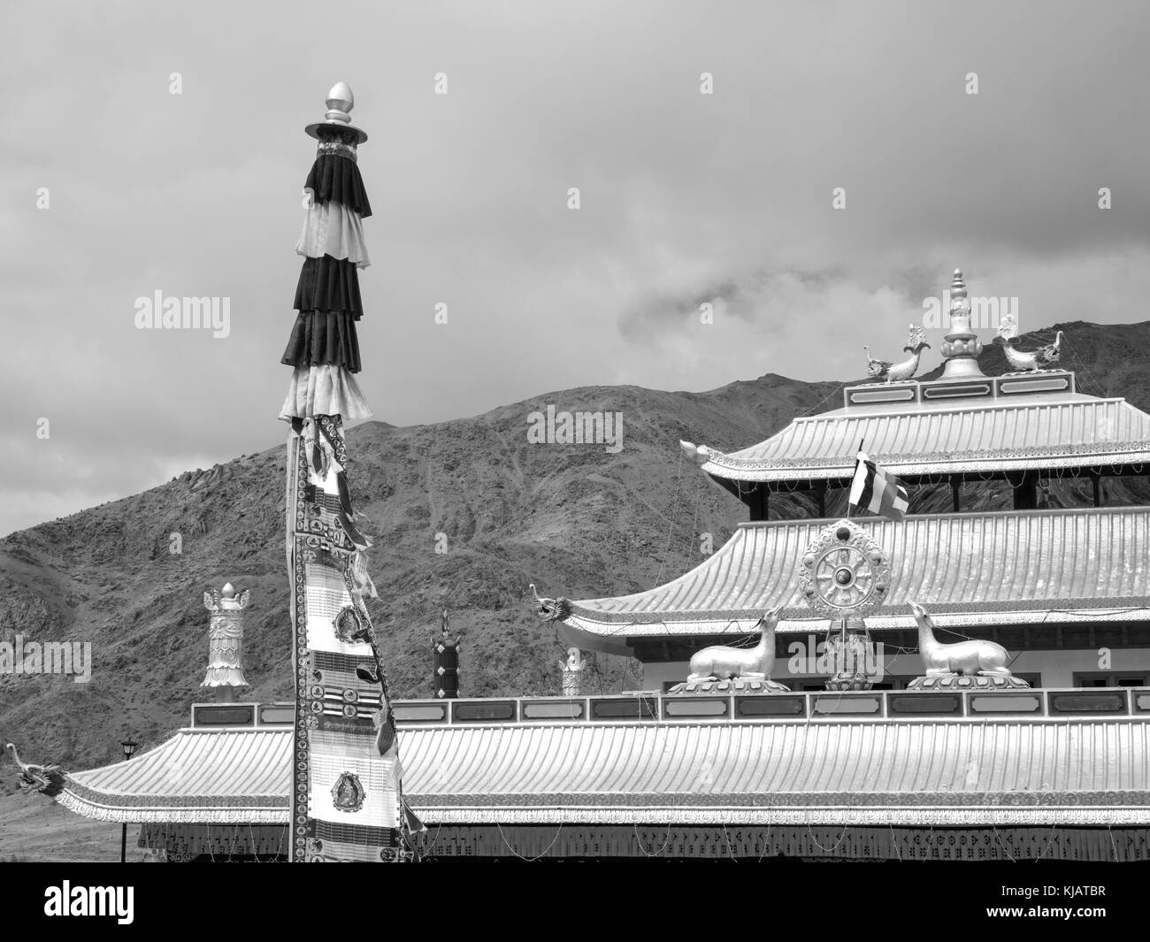 Monastère bouddhiste au Ladakh Inde Banque D'Images