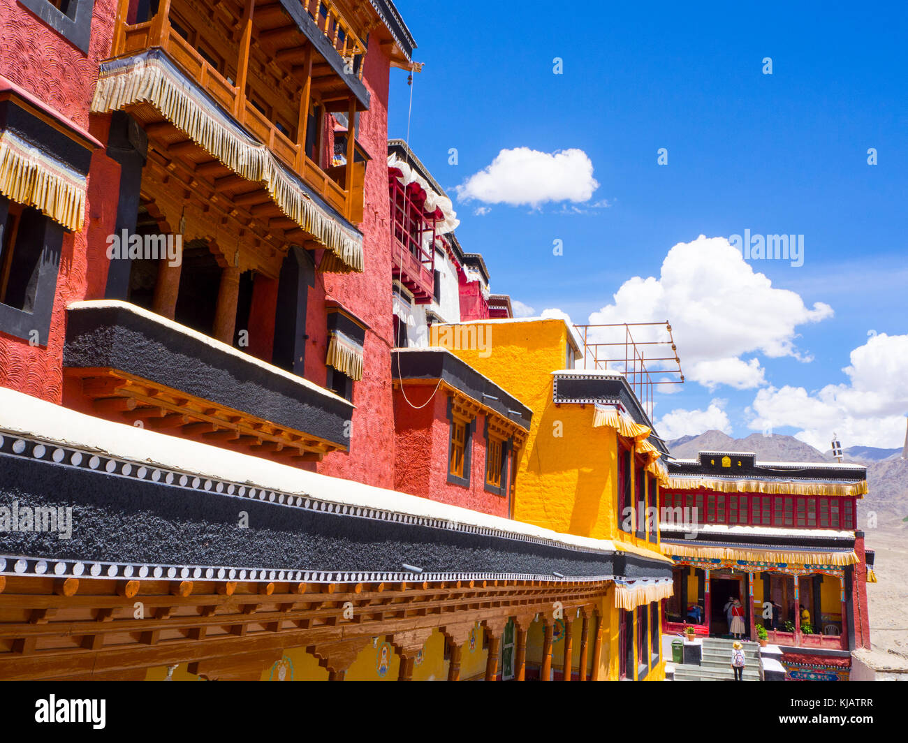 Monastère bouddhiste au Ladakh Inde Banque D'Images