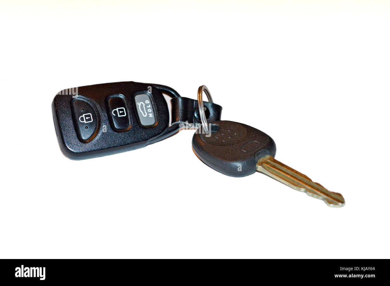 Faites chauffer vos moteurs, porte-clé et clé de voiture sans clé entrée Banque D'Images