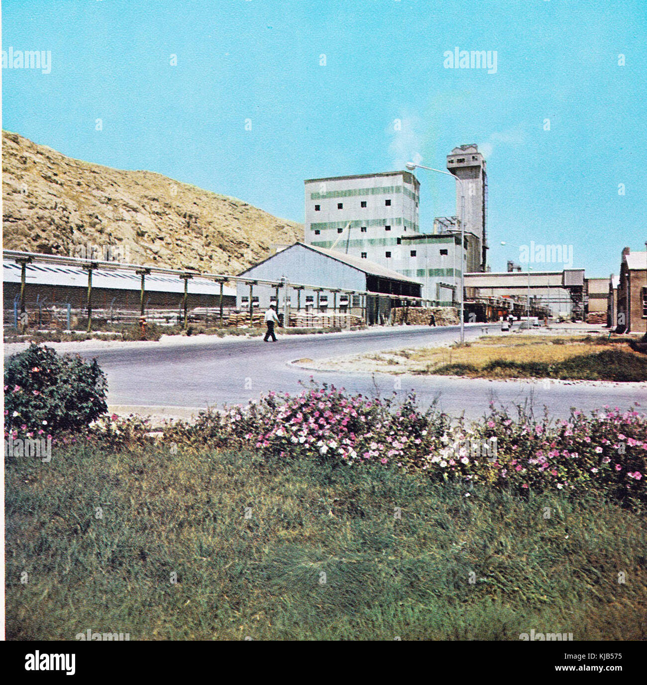 L'usine d'engrais de Shiraz est un site industriel important en Iran, impliqué dans la production d'engrais à usage agricole. Cette usine joue un rôle clé dans l’économie agricole du pays. Banque D'Images