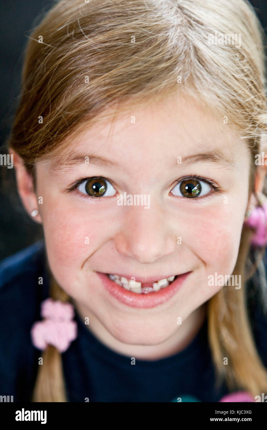 Close-Up Portrait of Girl Banque D'Images
