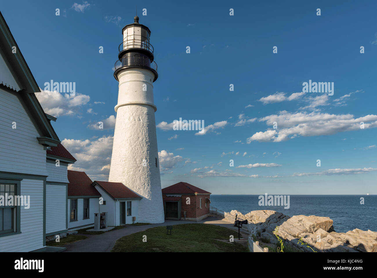 Portland Head Lighthouse à cape elizabeth, Maine Banque D'Images