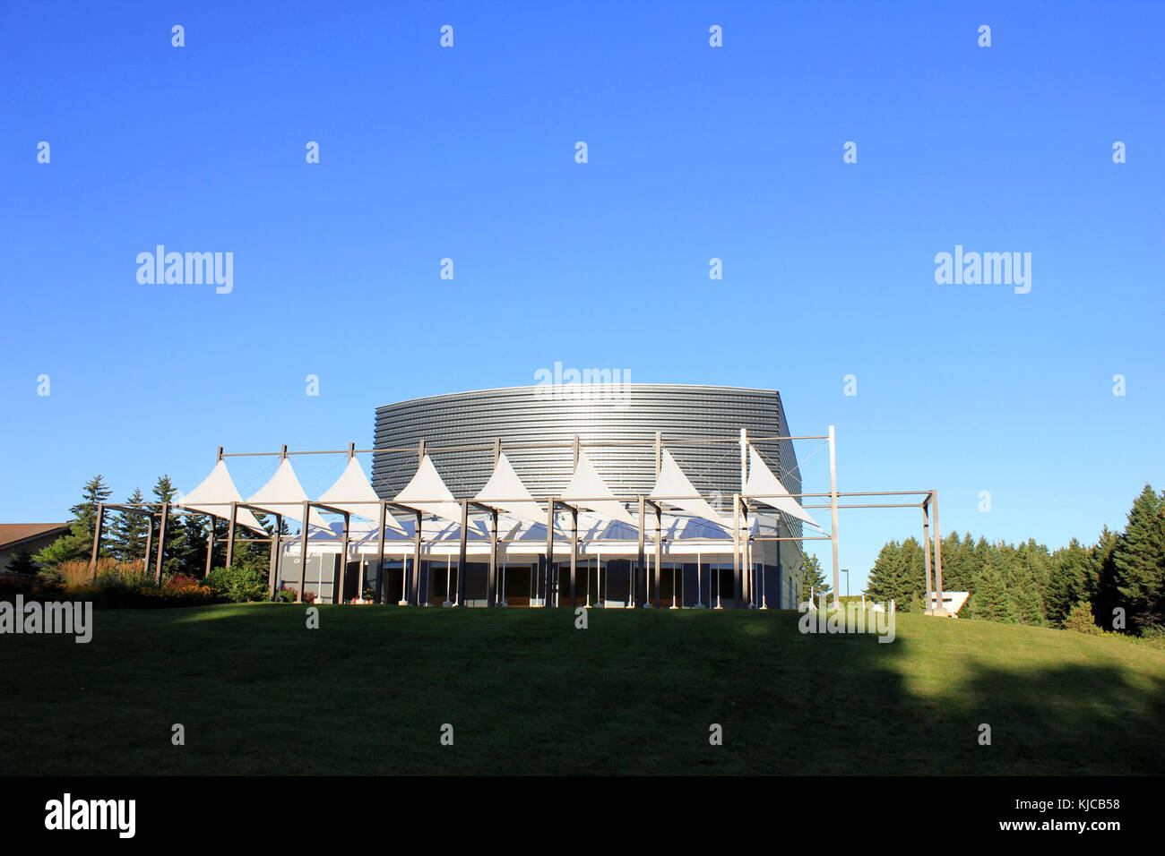 Le Performing Arts Center de Washington Island, Wisconsin, qui accueille des événements culturels et artistiques. Cette installation accueille des spectacles et des activités qui mettent en valeur la communauté artistique de la région. Banque D'Images