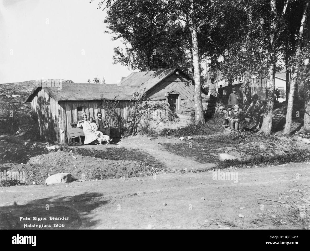 Dagmarinkatu, Helsinki 1908 Banque D'Images