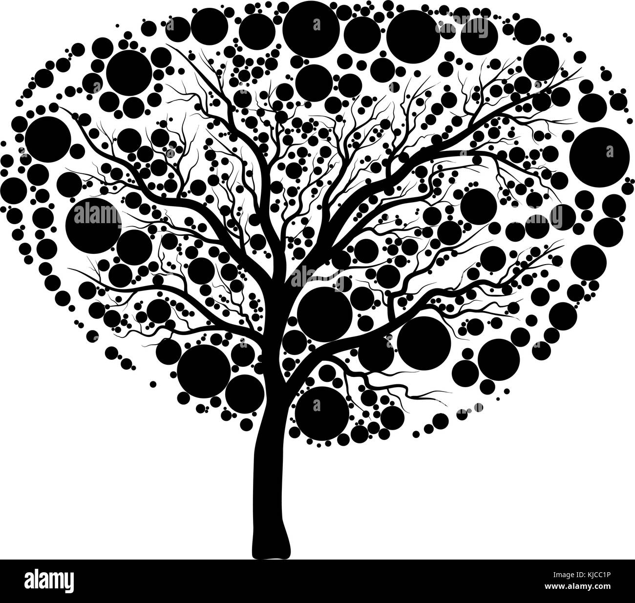 La silhouette des arbres icône concevoir isolé sur fond blanc Illustration de Vecteur