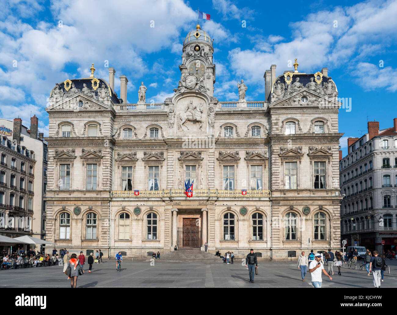 Hôtel de Ville, place des Terreaux, presqu'île, Lyon, Auvergne-Rhone-Alpes, France Banque D'Images