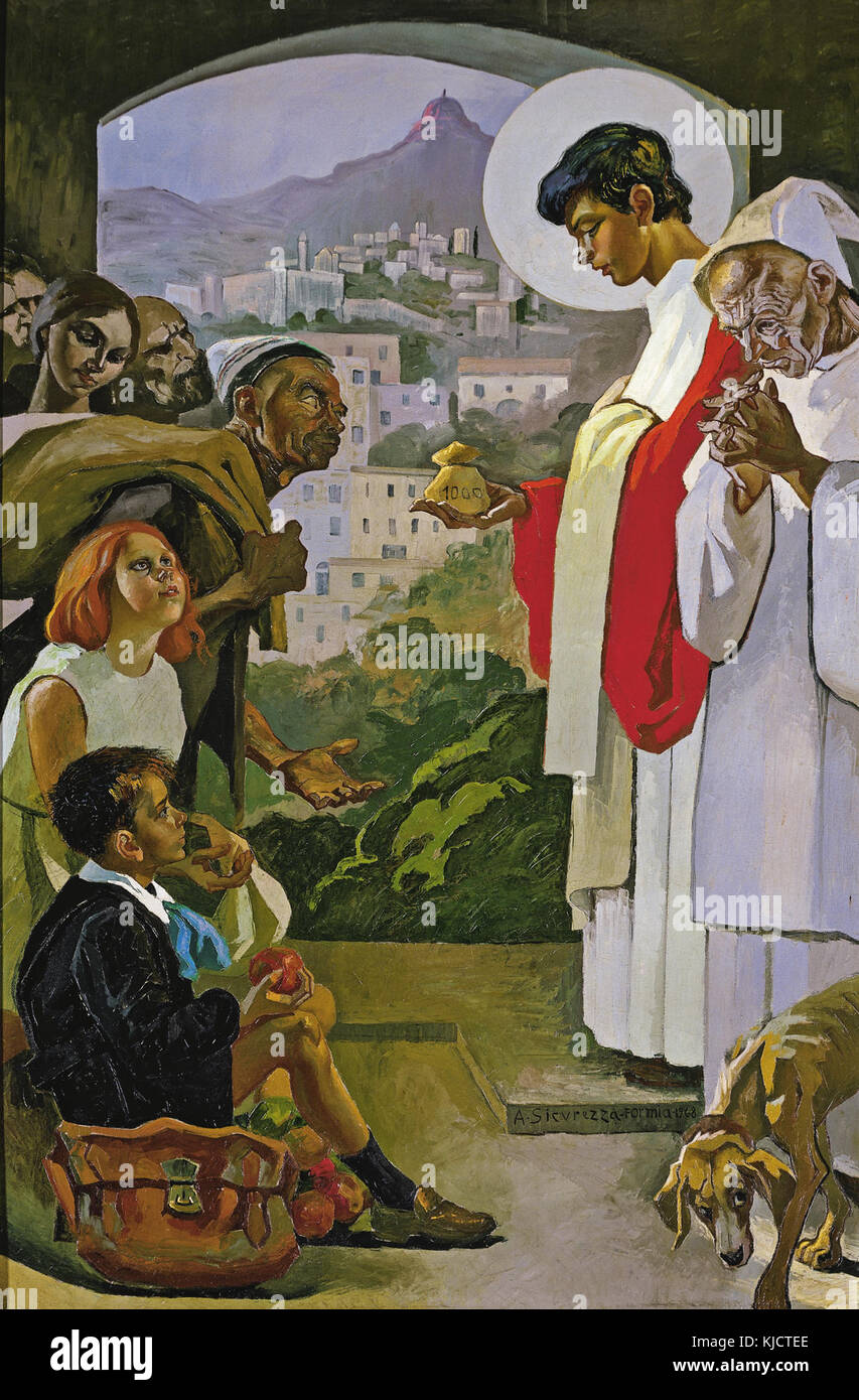 Antonio Sicurezza Charité de Saint Laurence Banque D'Images