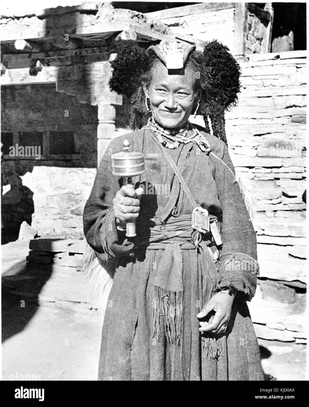 Paysanne ladakhis Banque D'Images