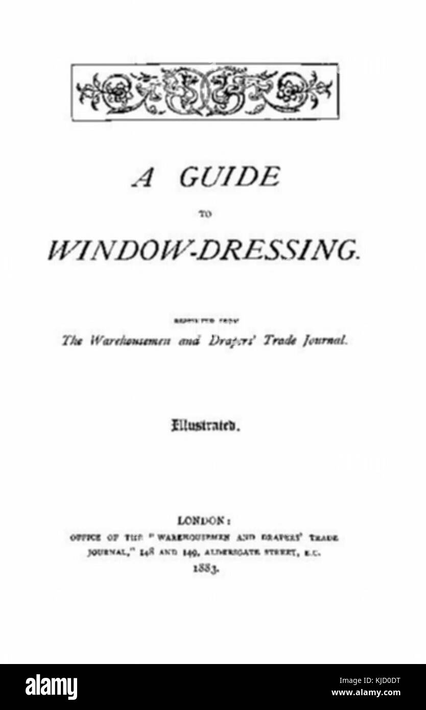 Un Guide pour la frime TitlePage 1883 Banque D'Images