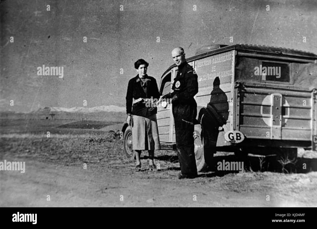 Norman Bethune unité transfusionnelle 1936 Banque D'Images