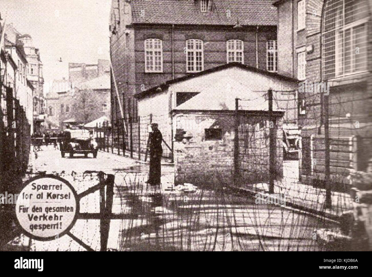 Gestapo Hovedkvarter 1945 Aarhus Banque D'Images