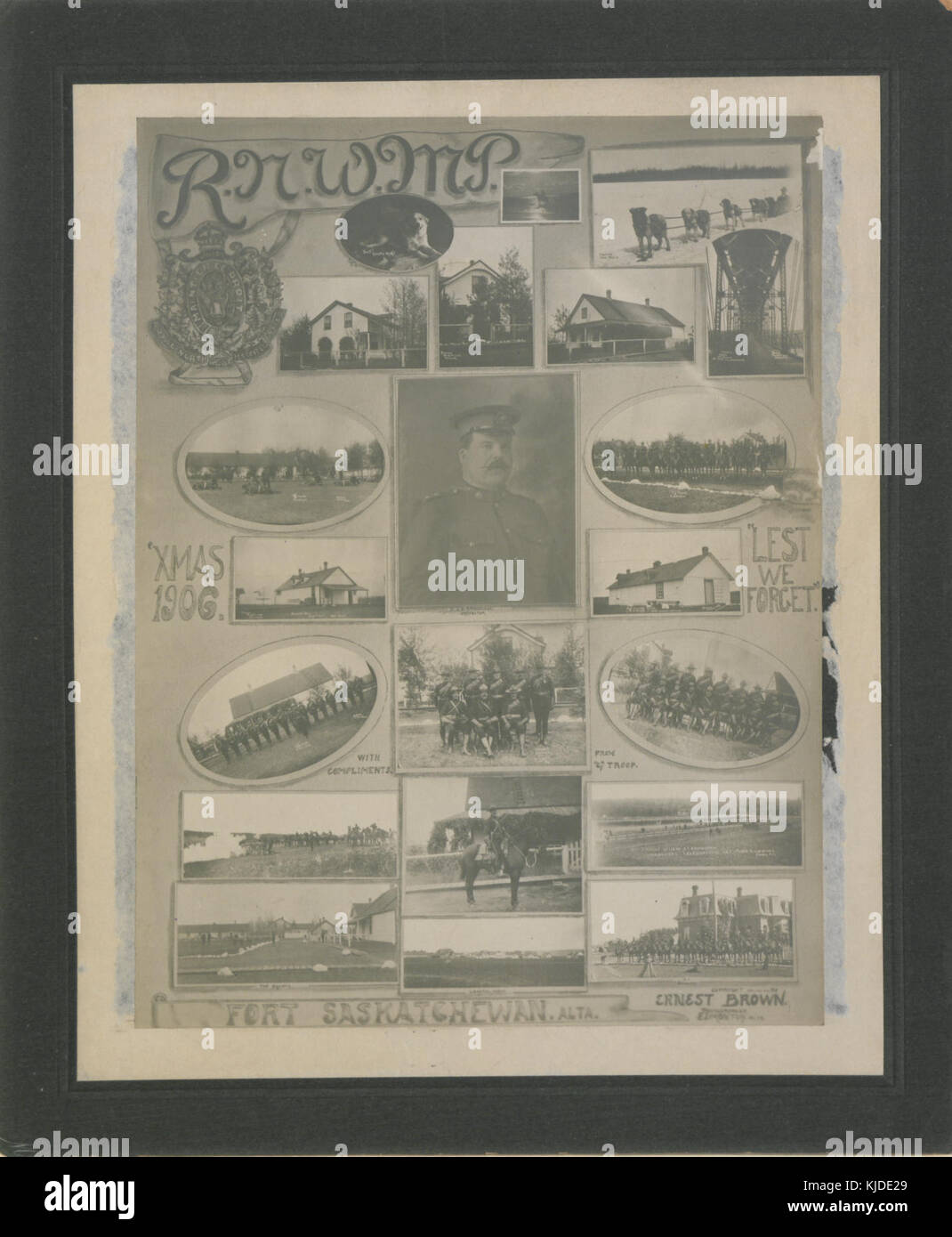 Police à cheval du Nord-Ouest, Noël 1906 HS85 (1017804) Banque D'Images