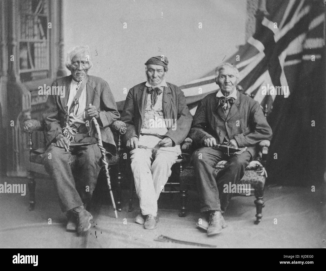 Six Nations survivants de la guerre de 1812 Banque D'Images