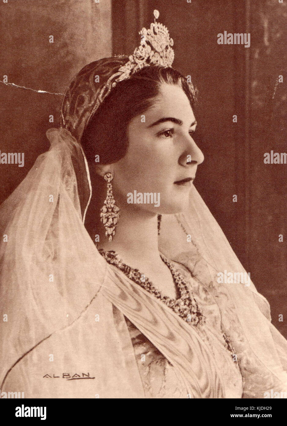 La Reine Farida Banque D'Images