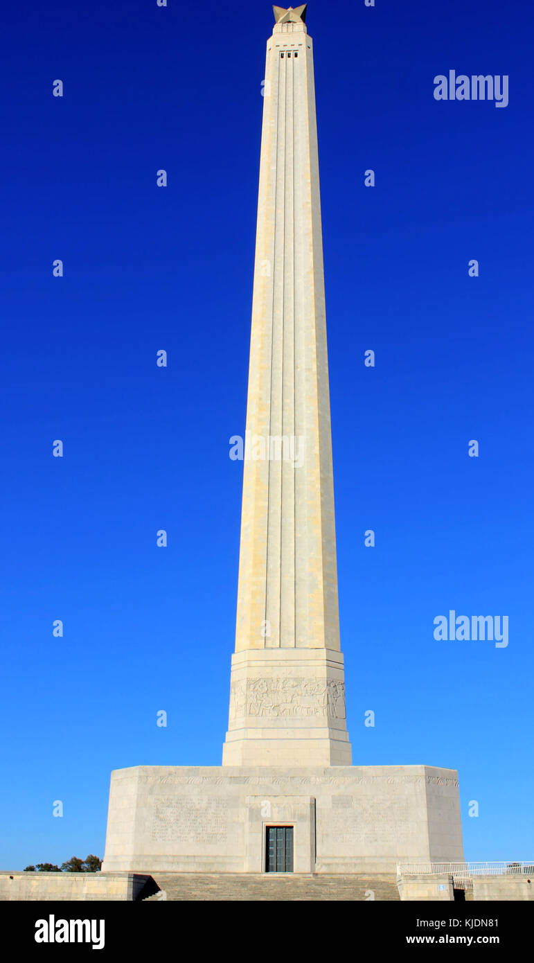 Texas gfp monument San jacinto Banque D'Images