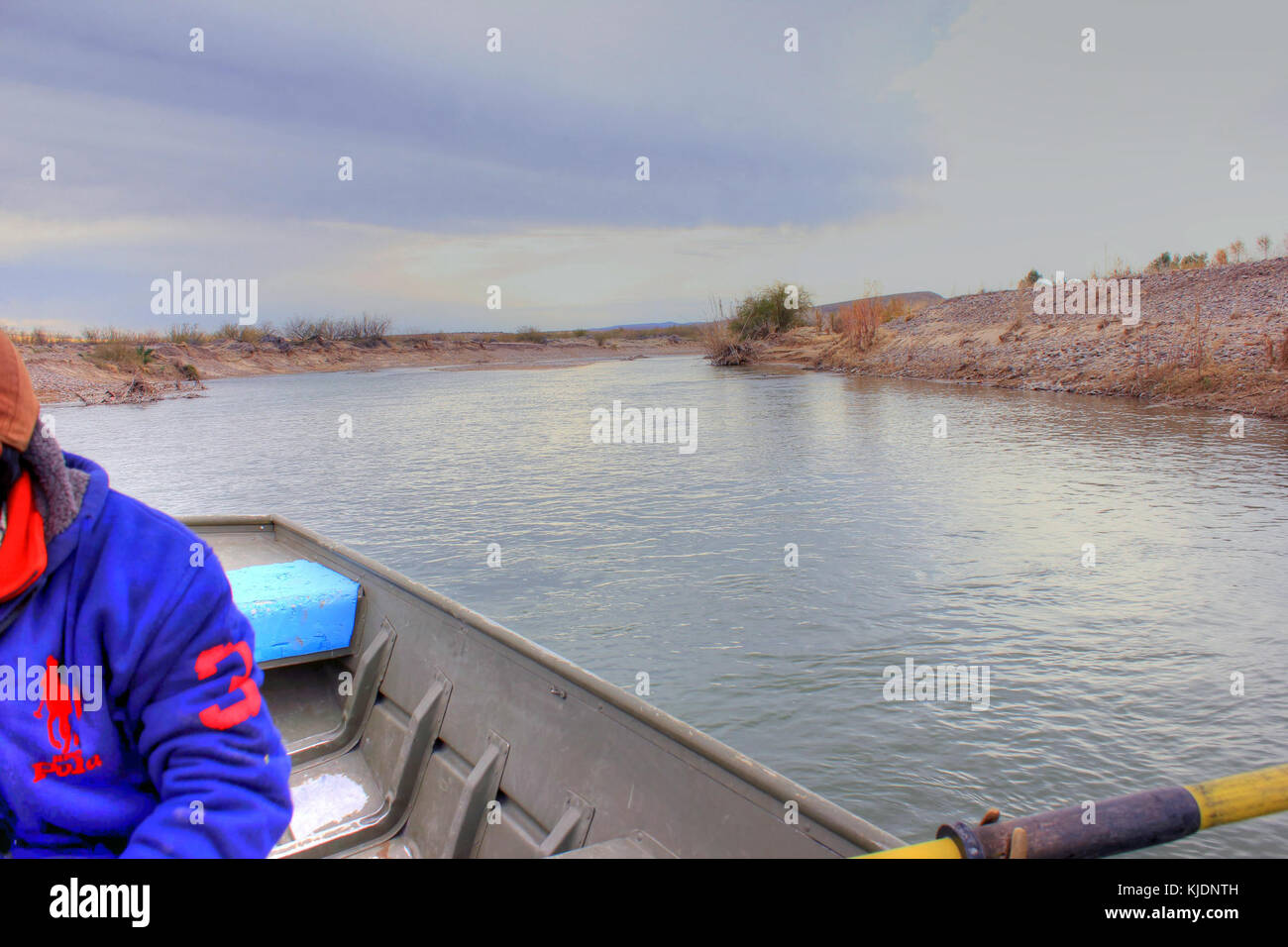 Mexique gfp boquillas del carmen traversant le Rio Grande Banque D'Images
