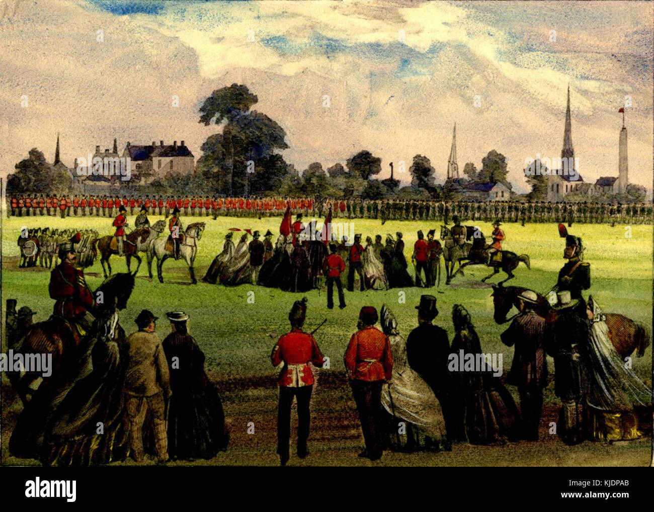 Revue des troupes, de Spadina et College Banque D'Images