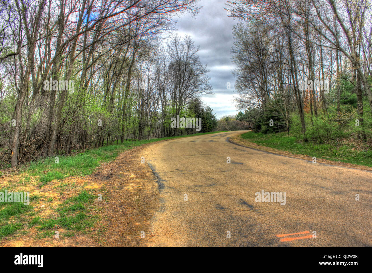 Petite route de la GFP Banque D'Images