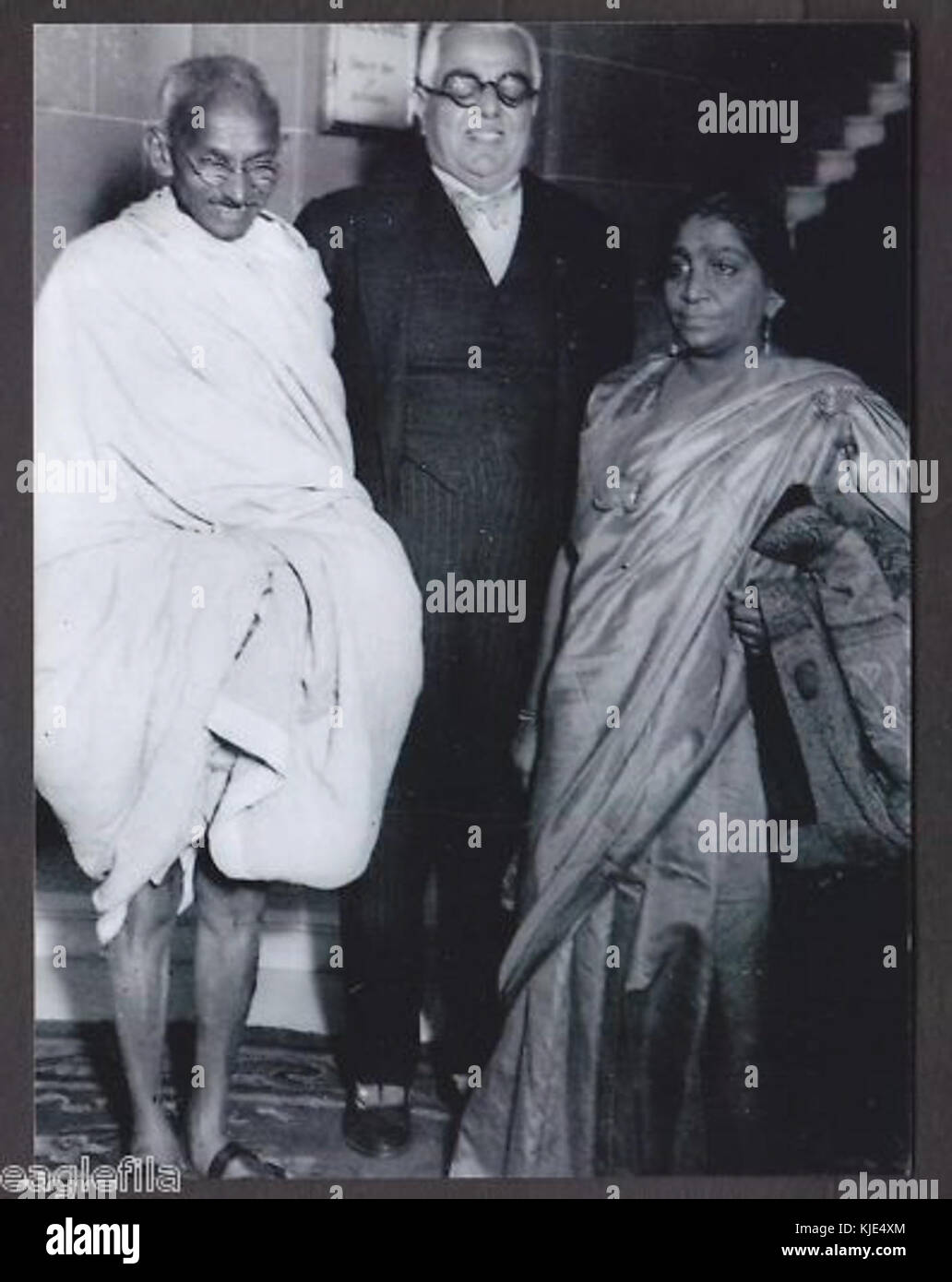 Mahatma Gandhi avec la Fondation Aga Khan Banque D'Images