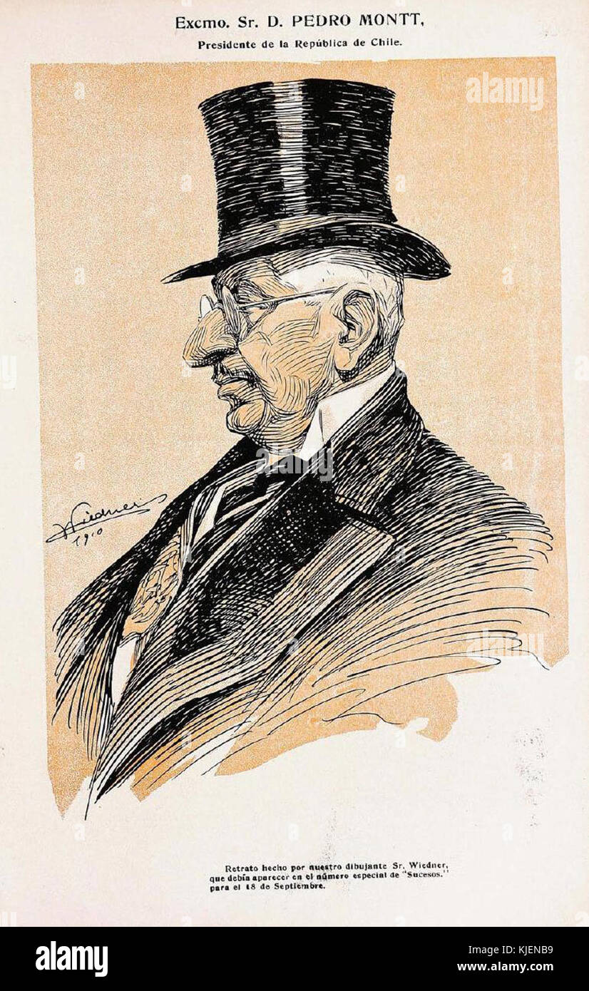 Pedro Montt por Wiedner Banque D'Images