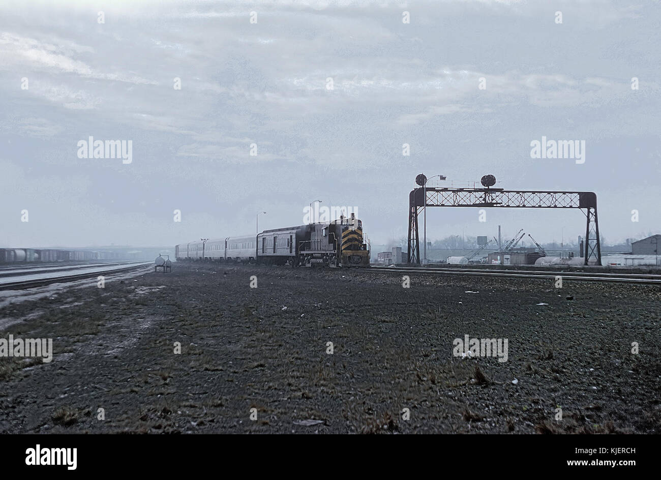 Route Nickel Plate (NKP) 857 un RS36 à Englewood Union Station, Chicago, former 5, la ville de Chicago, le 21 mars 1965 (21932604053) Banque D'Images