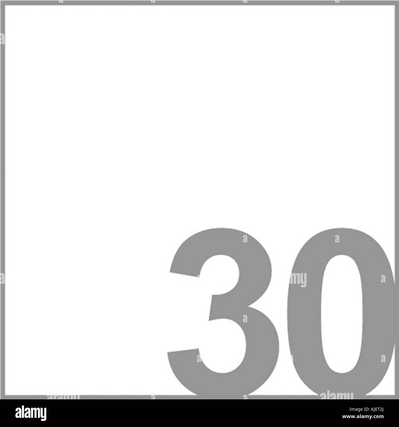 Le logo 30 Banque D'Images