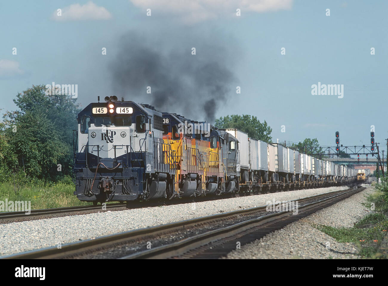 RF&P Orange Blossom Special, Alexandria, VA le 15 août 1987 (02) 22370778028 Banque D'Images