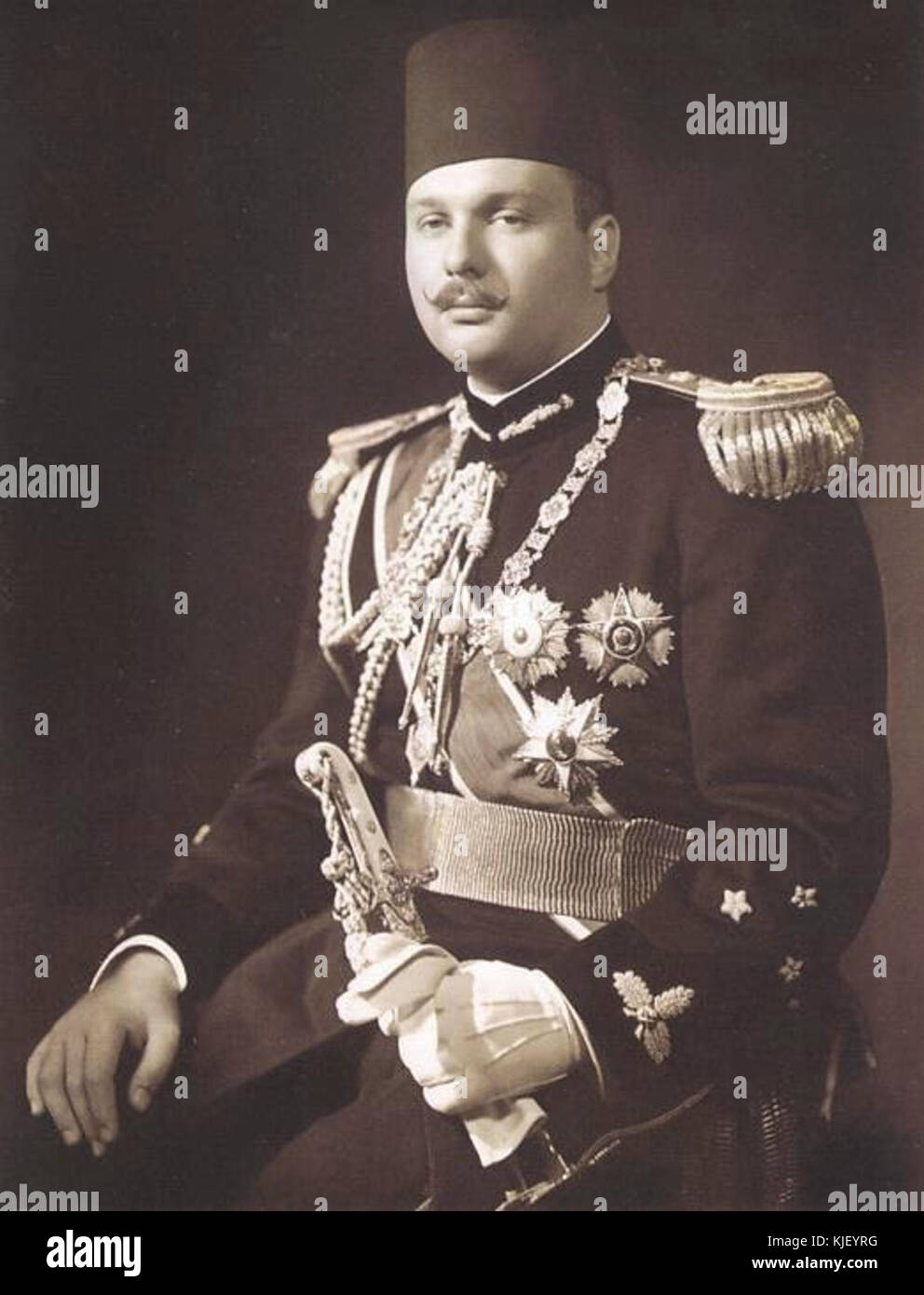 Le roi Farouk Banque D'Images