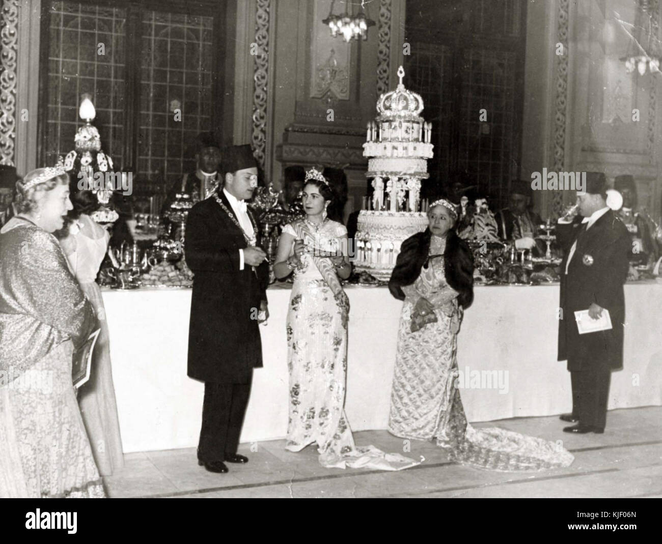 ModernEgypt, Farouk & Farida Mariage, DHP13655 20901 Banque D'Images
