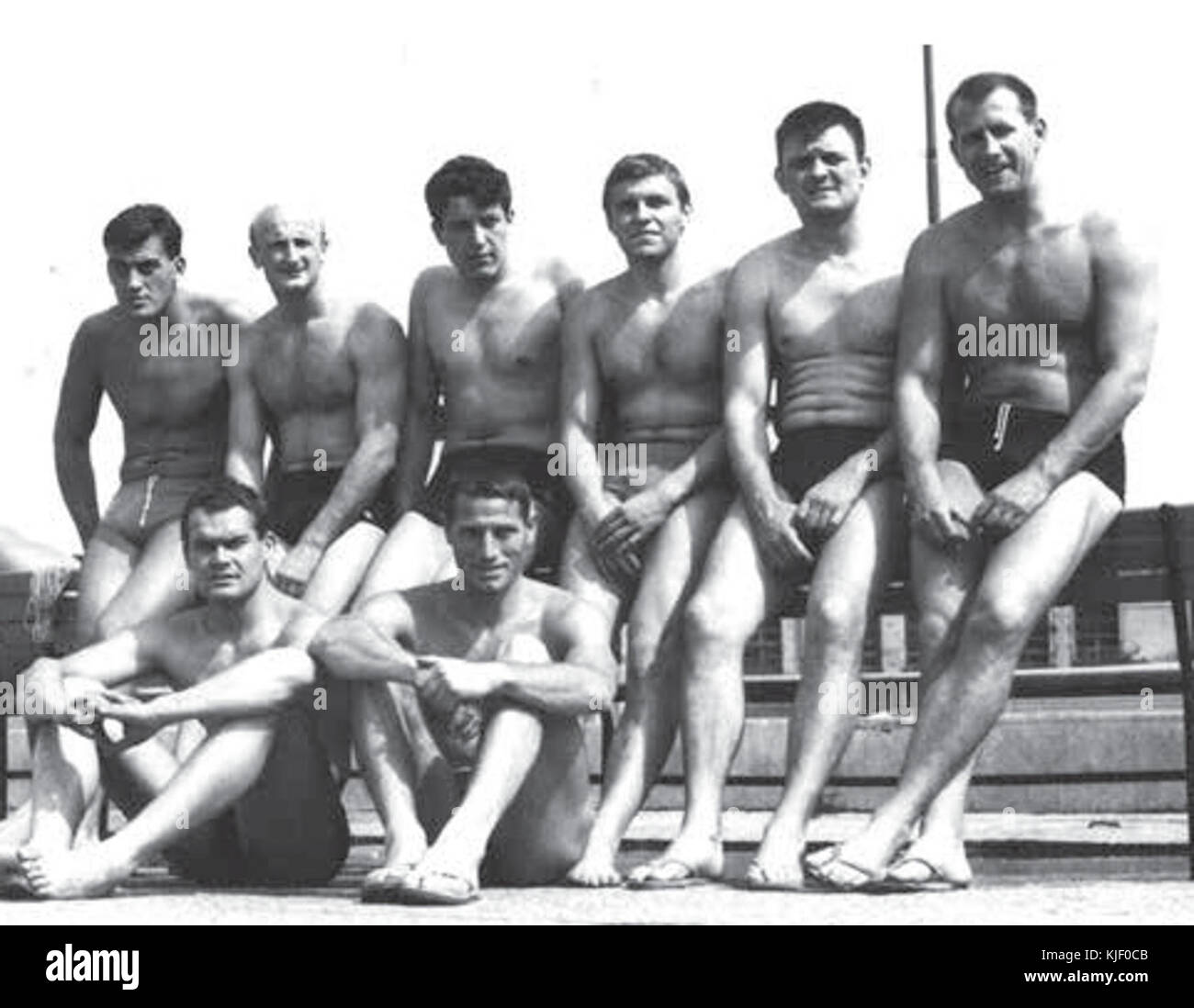 L'équipe de waterpolo Mladost 1967 Banque D'Images