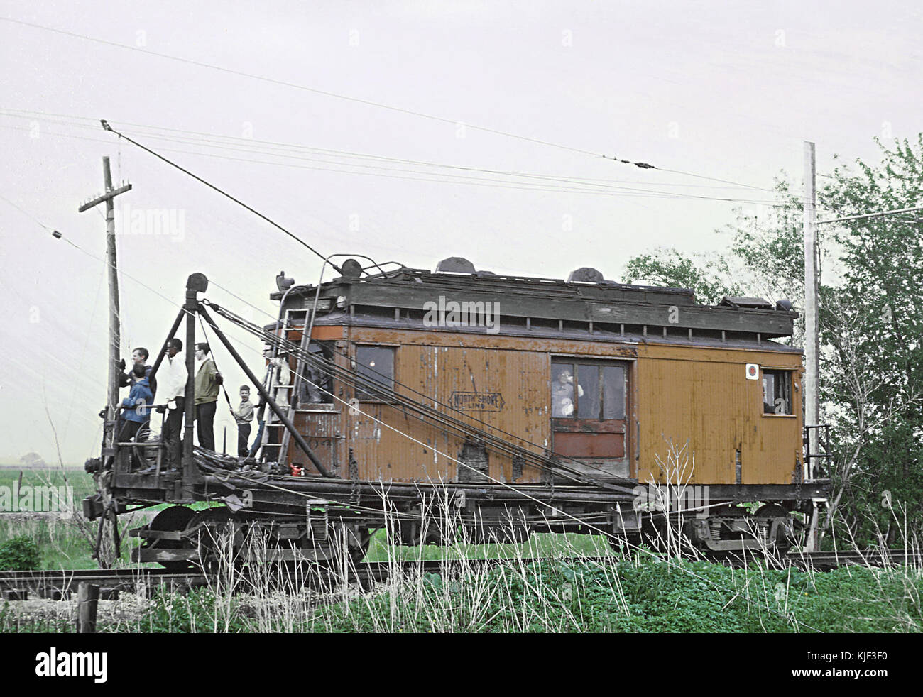 CNS-M voiture ligne 604 à l'Illinois Railway Museum, l'Union européenne, il le 9 juin 1968 (25370683143) Banque D'Images