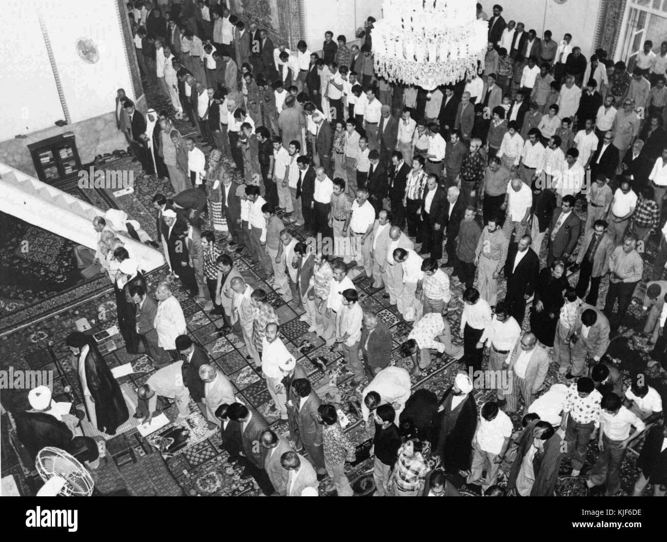 25 septembre 1976 salat al Eid al Fitr Téhéran (6) Banque D'Images