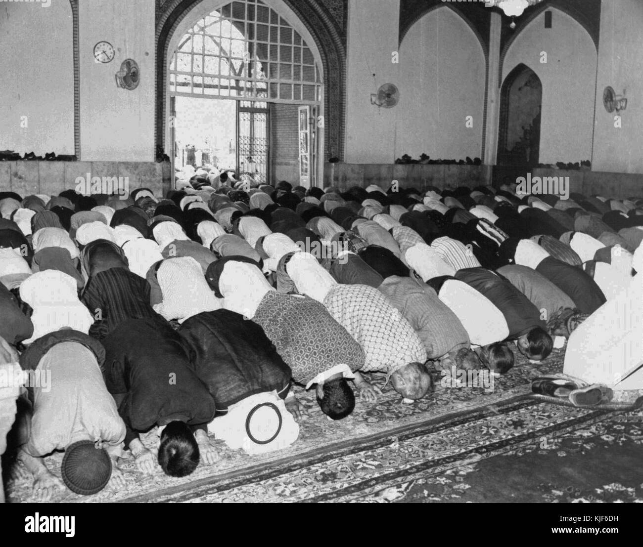25 septembre 1976 salat al Eid al Fitr Téhéran (4) Banque D'Images