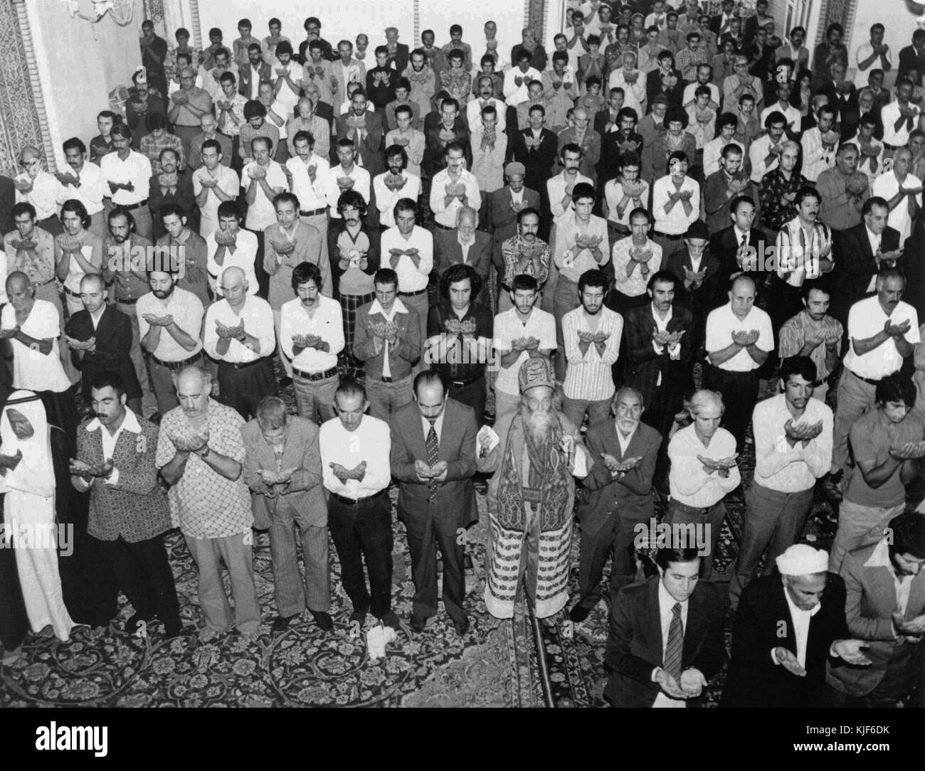 25 septembre 1976 salat al Eid al Fitr Téhéran (2) Banque D'Images