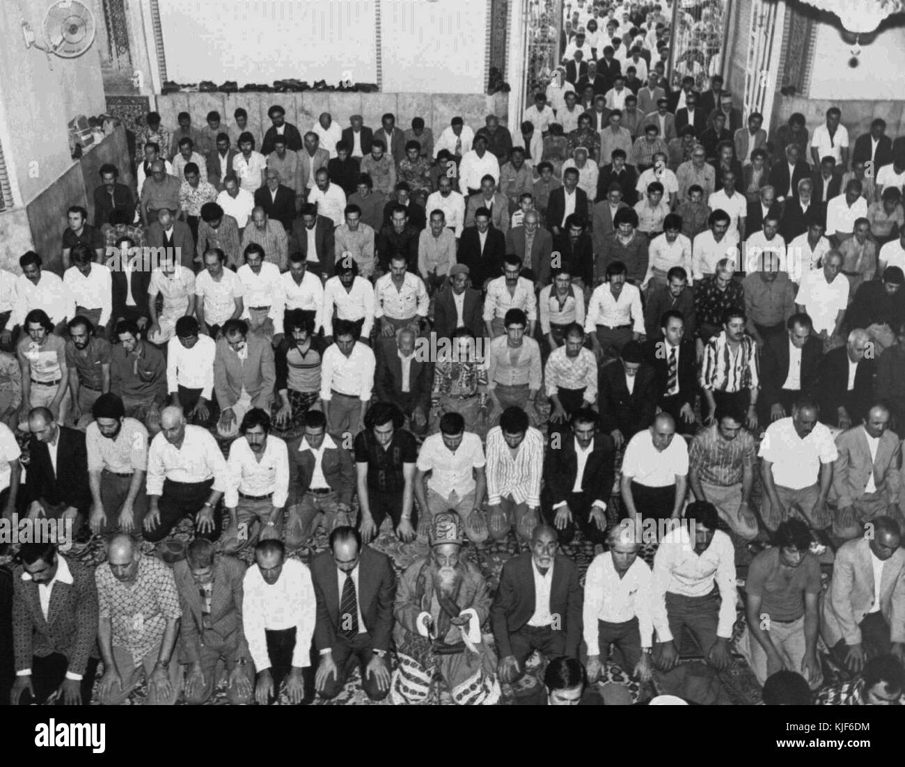 25 septembre 1976 salat al Eid al Fitr Téhéran (3) Banque D'Images