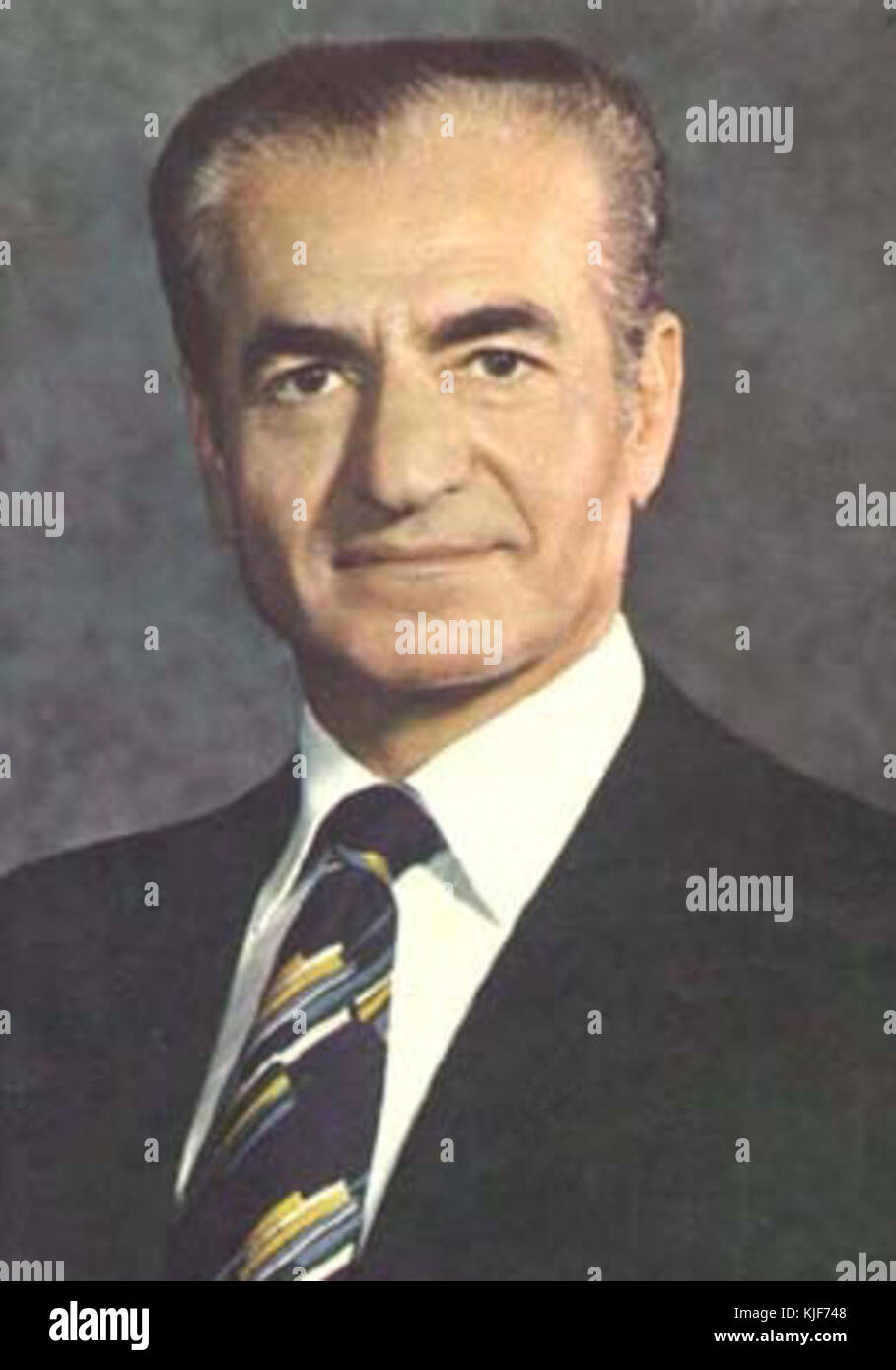 Mohammad Reza Pahlavi portrait Banque D'Images