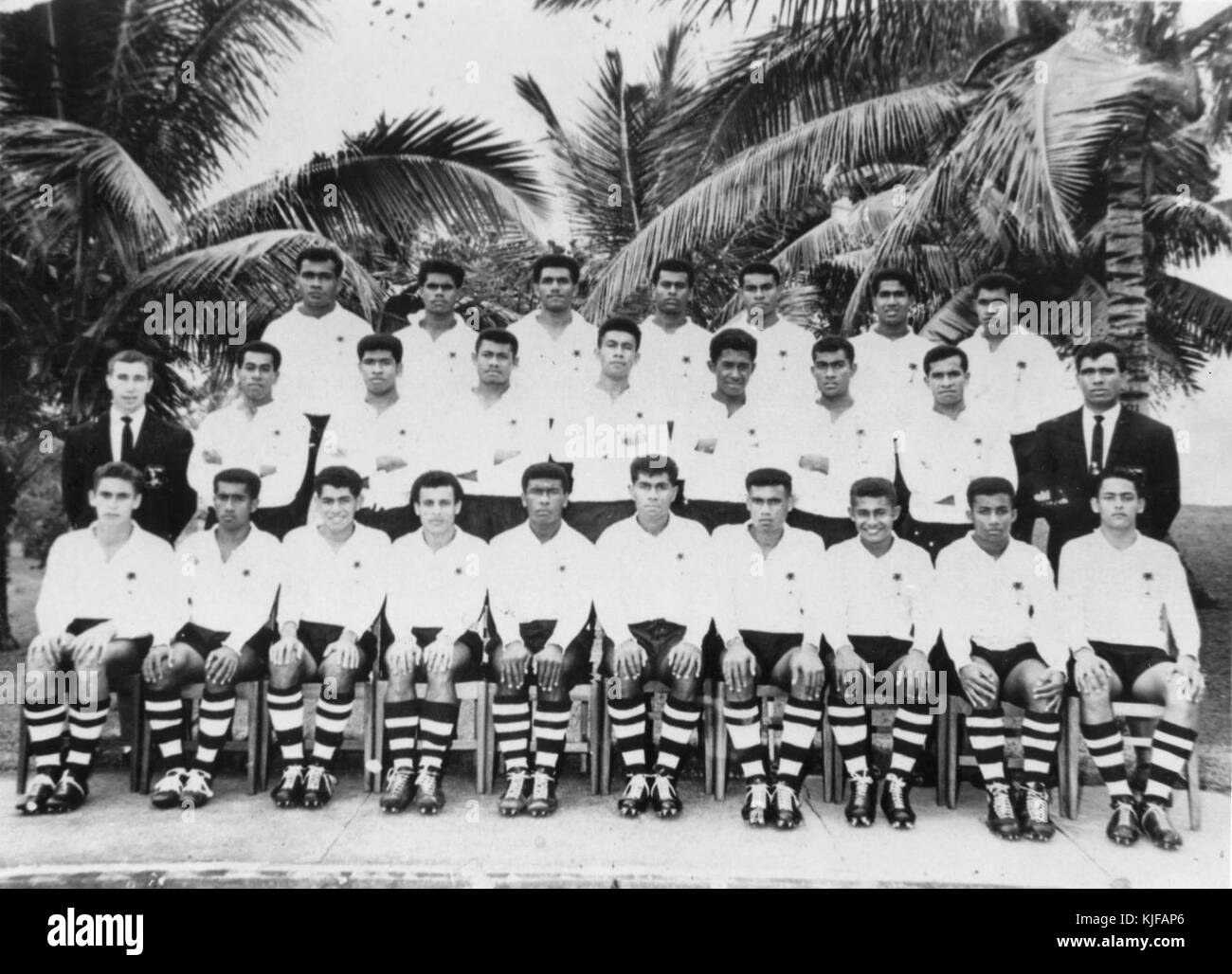 1967 L'équipe de rugby des Fidji Banque D'Images