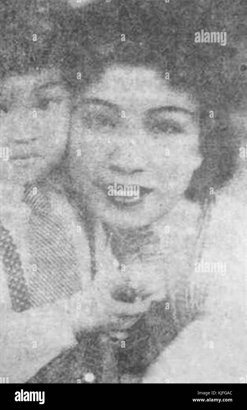 Une référence à Jiang Qing, une actrice chinoise en 1937, qui est devenue plus tard connue pour son rôle dans la politique chinoise et en tant qu'épouse de Mao Zedong. Banque D'Images