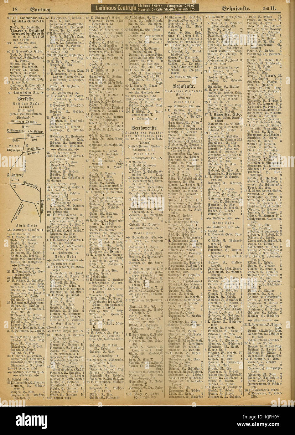 Un document militaire allemand de 1942, intitulé AB H 1942 II S018, reflétant les dossiers administratifs de la guerre de la IIe Guerre mondiale Banque D'Images