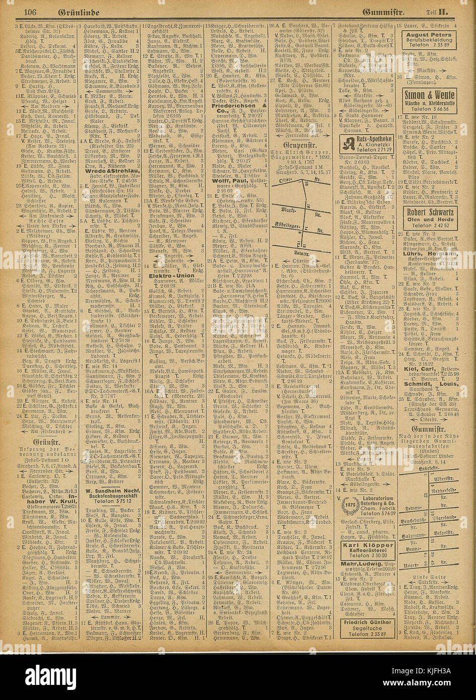 Ce document fait référence à un document marqué AB H 1942 II S106, probablement un document d'archives, indiquant un document historique ou gouvernemental datant de 1942. Banque D'Images