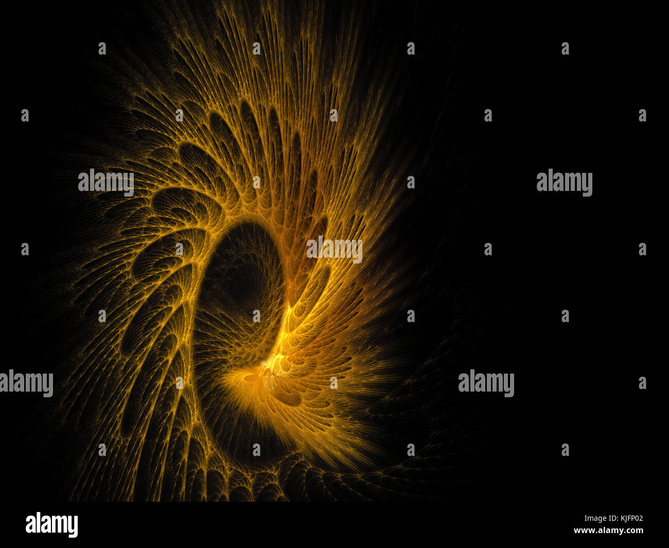 Fractal design. golden spiral. Banque D'Images