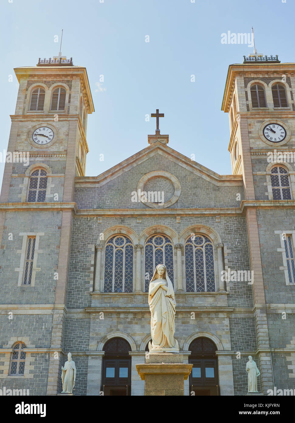 Basilique de St Jean Baptiste (1855) Eglise Catholique Romaine, St John's, péninsule d'Avalon, Terre-Neuve, Canada Banque D'Images