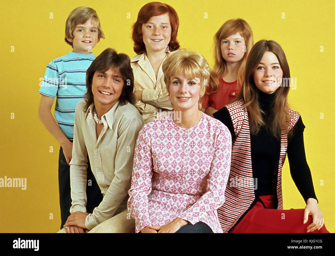 La FAMILLE PARTRIDGE Screen Gems American TV série 1970-1974 avec Shirley Jones et David Cassidy Banque D'Images
