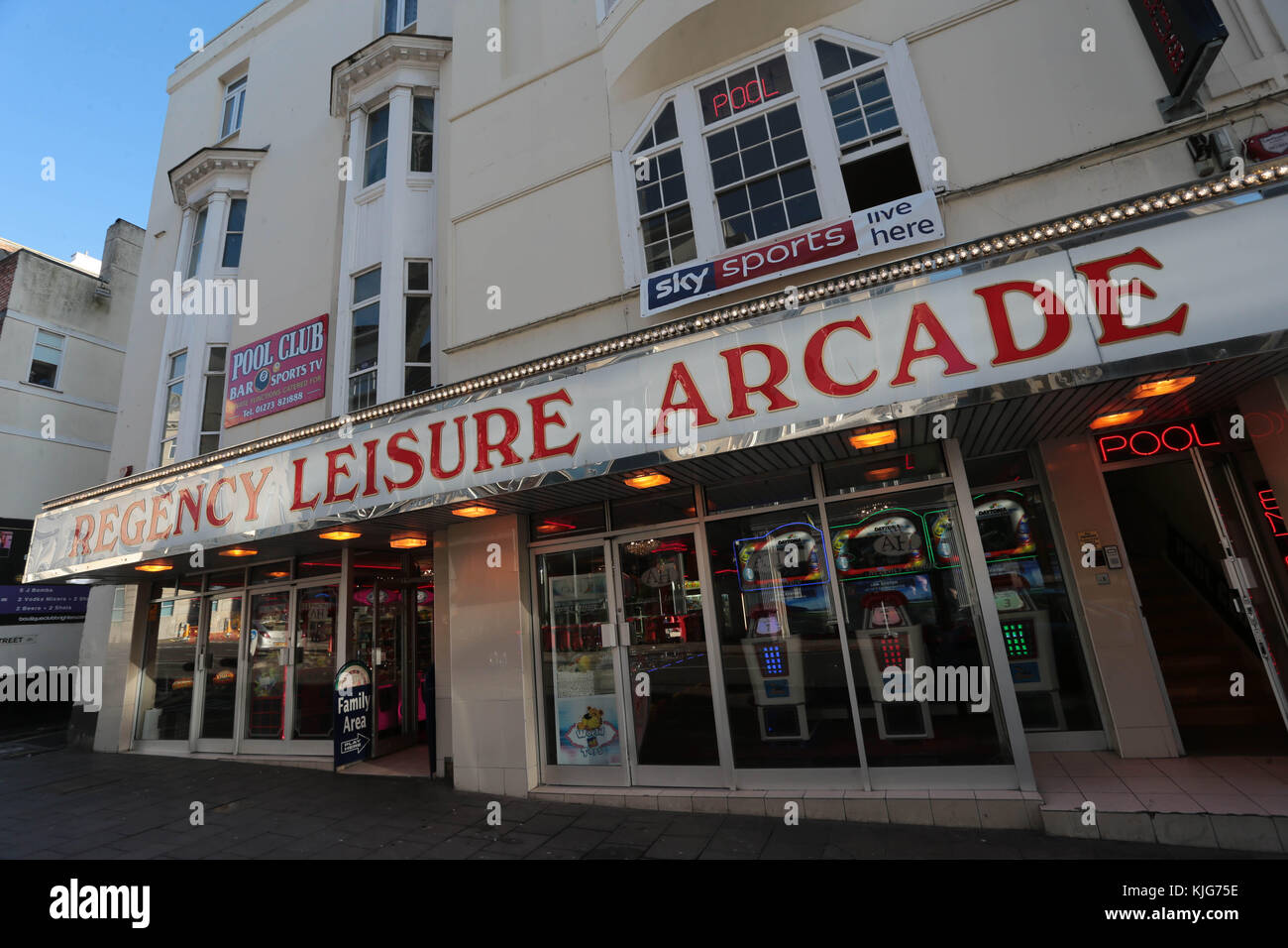 Regency Leisure Arcade West Street Brighton Banque D'Images