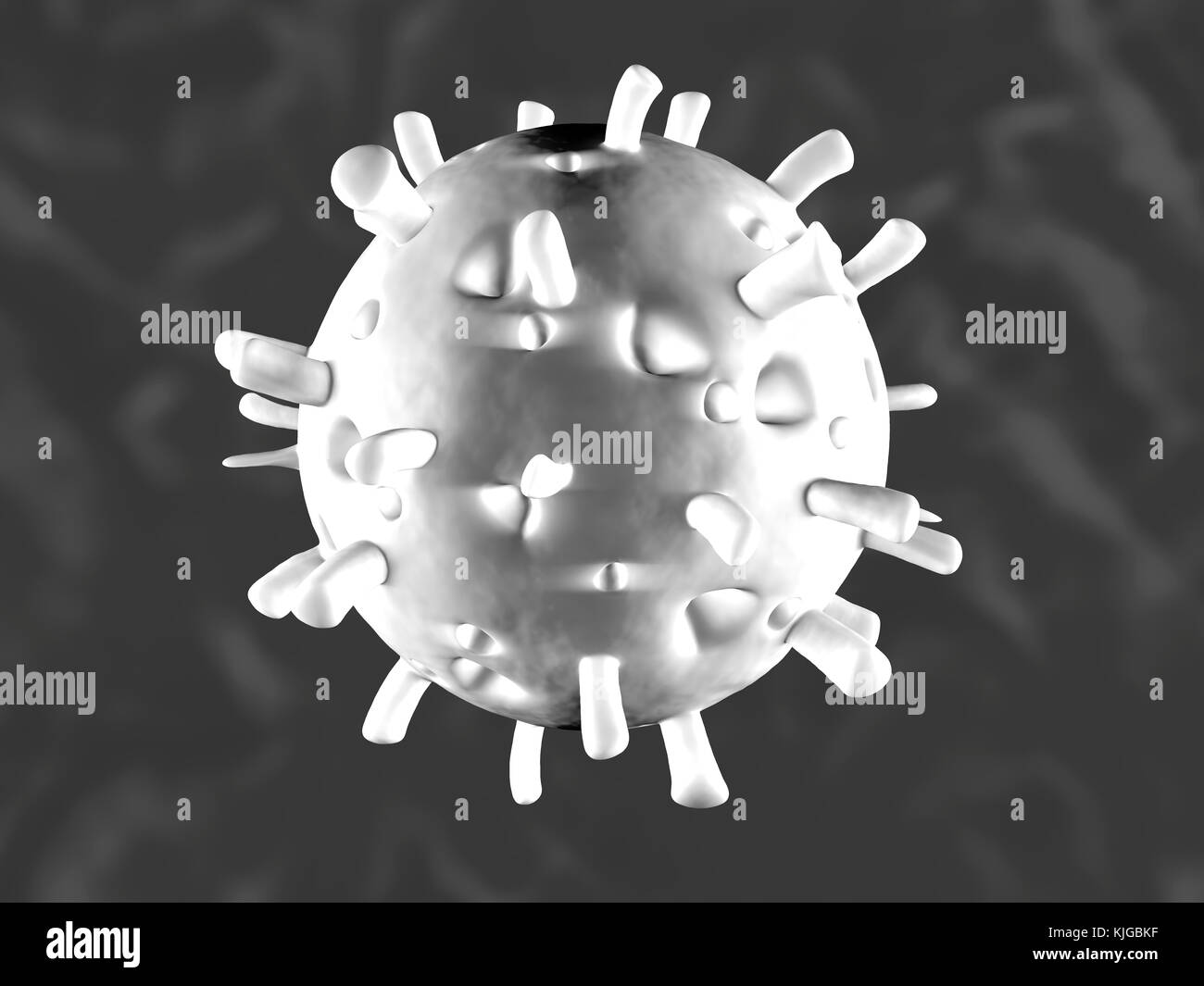 Rendu 3D Illustration d'une convergence d'anatomiquement corrects un rotavirus Banque D'Images
