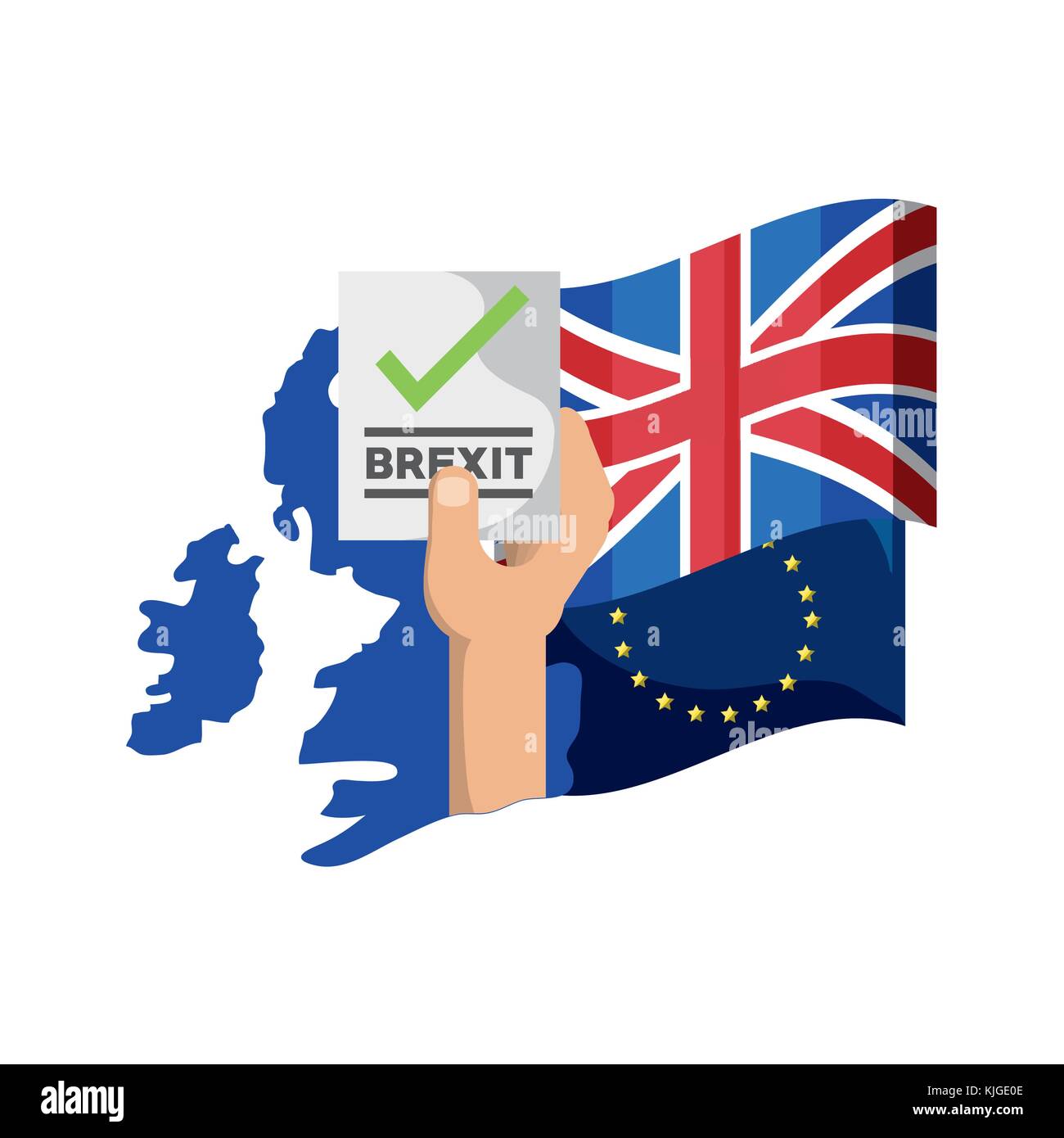 Brexit concept design Illustration de Vecteur